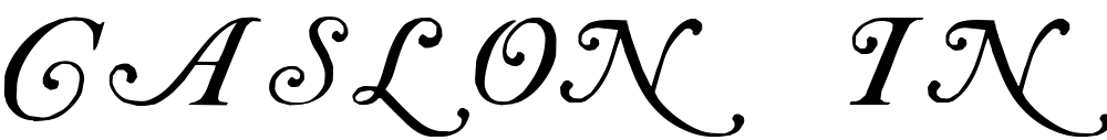 Caslon Initials