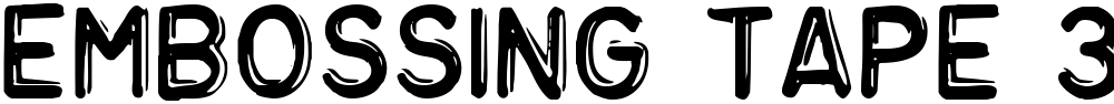 Embossing Tape 3 (BRK)