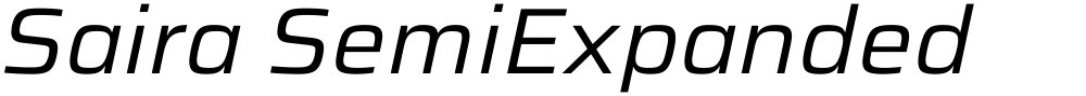 Saira SemiExpanded