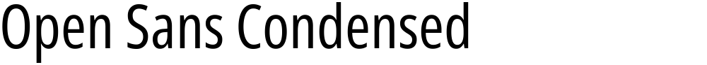 Open Sans Condensed
