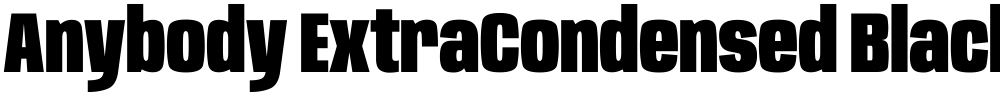 Anybody ExtraCondensed Black