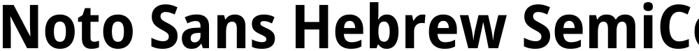 Noto Sans Hebrew SemiCondensed