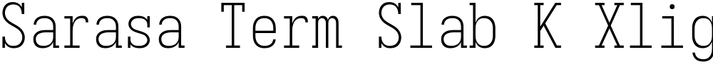 Sarasa Term Slab K Xlight