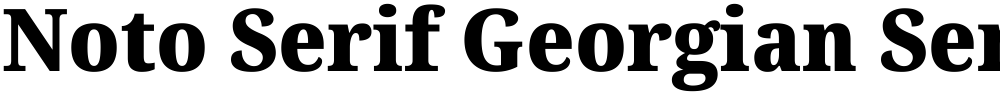 Noto Serif Georgian SemiCondensed Black