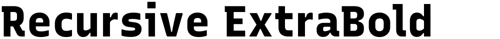 Recursive ExtraBold