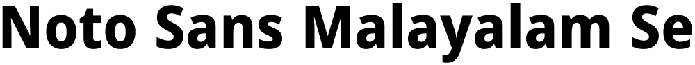 Noto Sans Malayalam SemiCondensed ExtraBold
