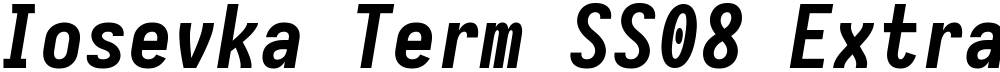 Iosevka Term SS08 Extrabold