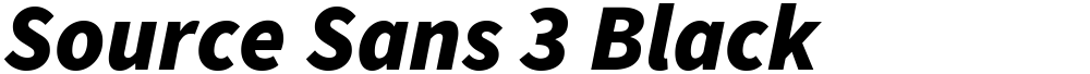 Source Sans 3 Black