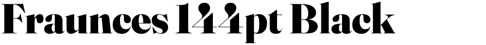 Fraunces 144pt Black