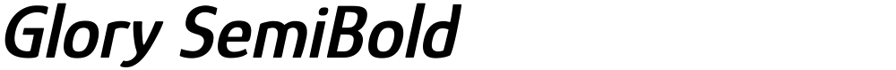 Glory SemiBold