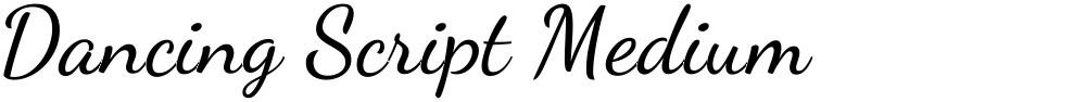 Dancing Script Medium