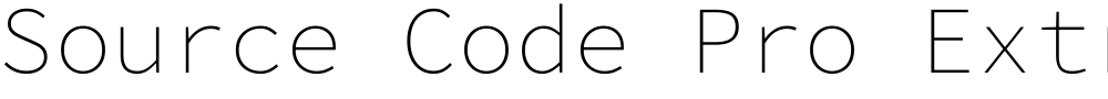 Source Code Pro ExtraLight