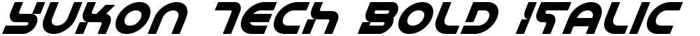 Yukon Tech Bold Italic