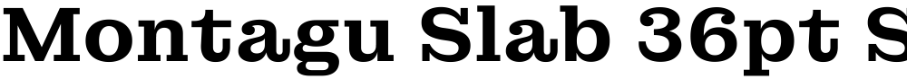 Montagu Slab 36pt SemiBold