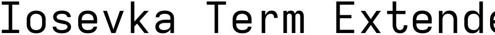 Iosevka Term Extended