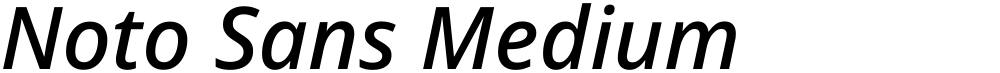 Noto Sans Medium
