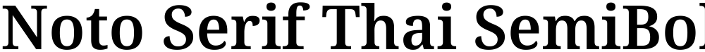 Noto Serif Thai SemiBold