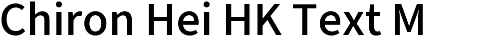 Chiron Hei HK Text M
