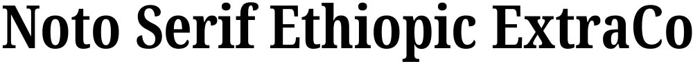 Noto Serif Ethiopic ExtraCondensed