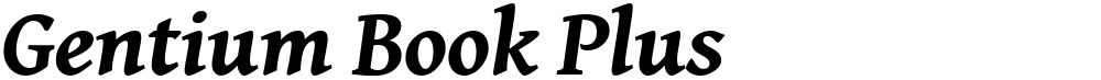 Gentium Book Plus