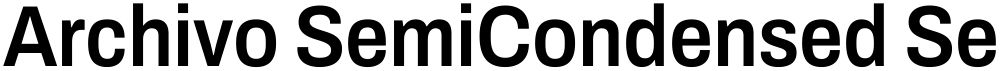 Archivo SemiCondensed SemiBold