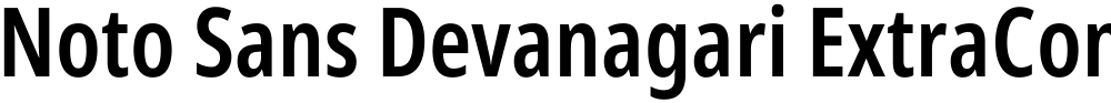 Noto Sans Devanagari ExtraCondensed SemiBold