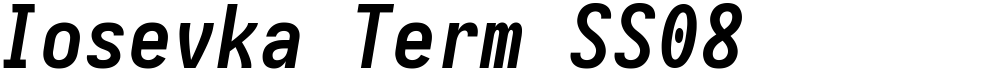 Iosevka Term SS08