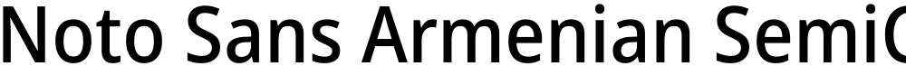 Noto Sans Armenian SemiCondensed Medium
