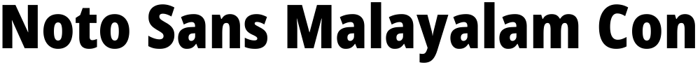 Noto Sans Malayalam Condensed Black