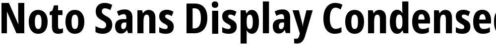 Noto Sans Display Condensed