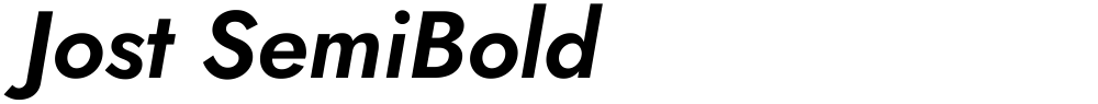Jost SemiBold