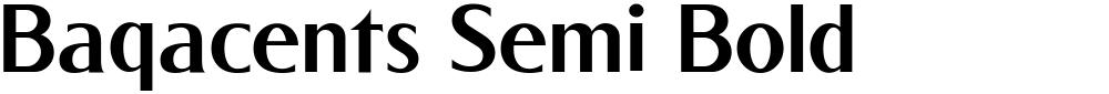 Baqacents Semi Bold