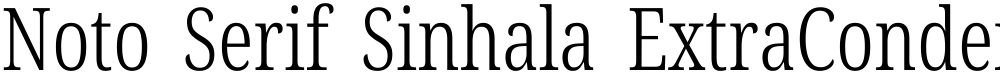Noto Serif Sinhala ExtraCondensed Light