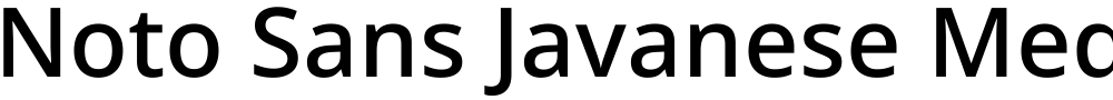 Noto Sans Javanese Medium