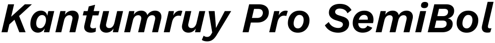 Kantumruy Pro SemiBold