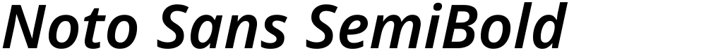 Noto Sans SemiBold