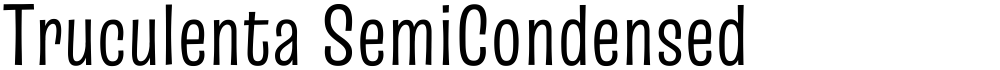 Truculenta SemiCondensed