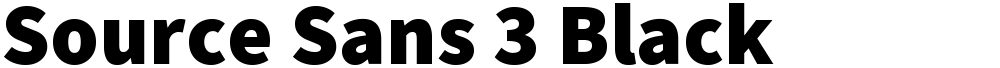 Source Sans 3 Black