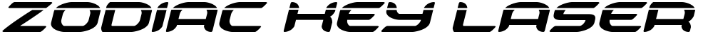 Zodiac Key Laser Italic
