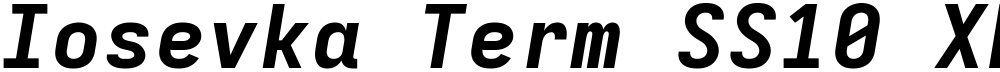 Iosevka Term SS10 XBdEx