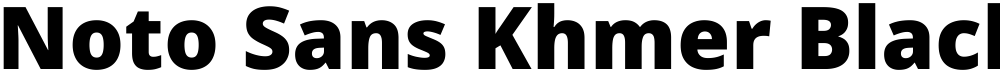 Noto Sans Khmer Black