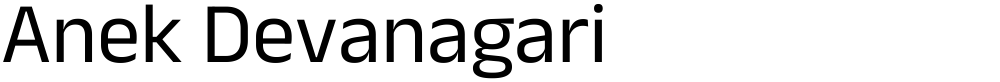 Anek Devanagari