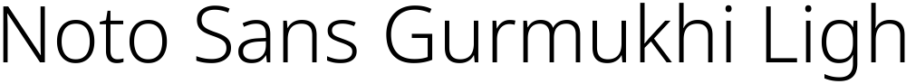 Noto Sans Gurmukhi Light