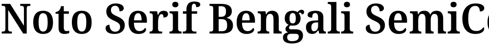 Noto Serif Bengali SemiCondensed SemiBold