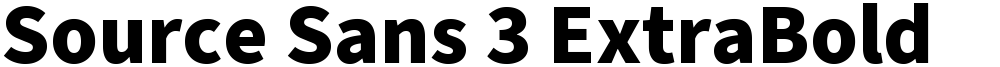 Source Sans 3 ExtraBold