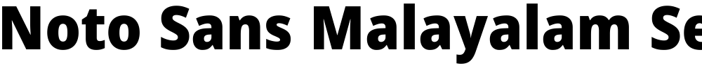 Noto Sans Malayalam SemiCondensed Black
