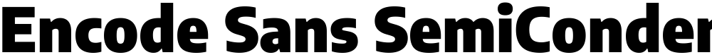 Encode Sans SemiCondensed Black