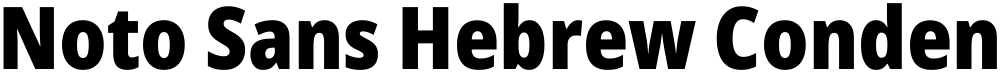 Noto Sans Hebrew Condensed Black