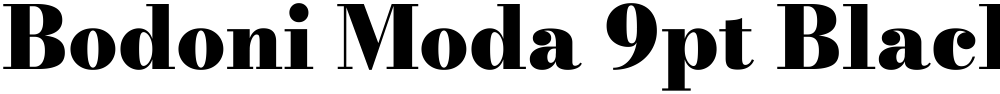 Bodoni Moda 9pt Black