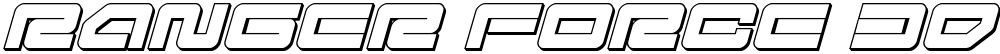 Ranger Force 3D Italic